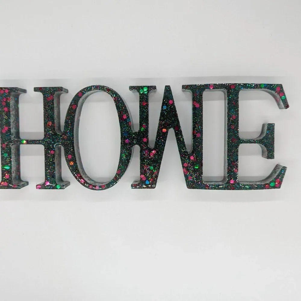HOME Resin Sign